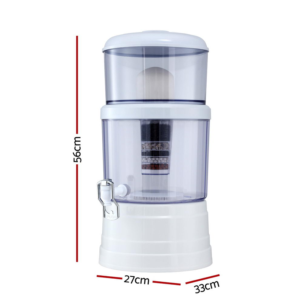 Benchtop Water Filter 16L Gravity Multi-Stage BPA-Free Home Camping