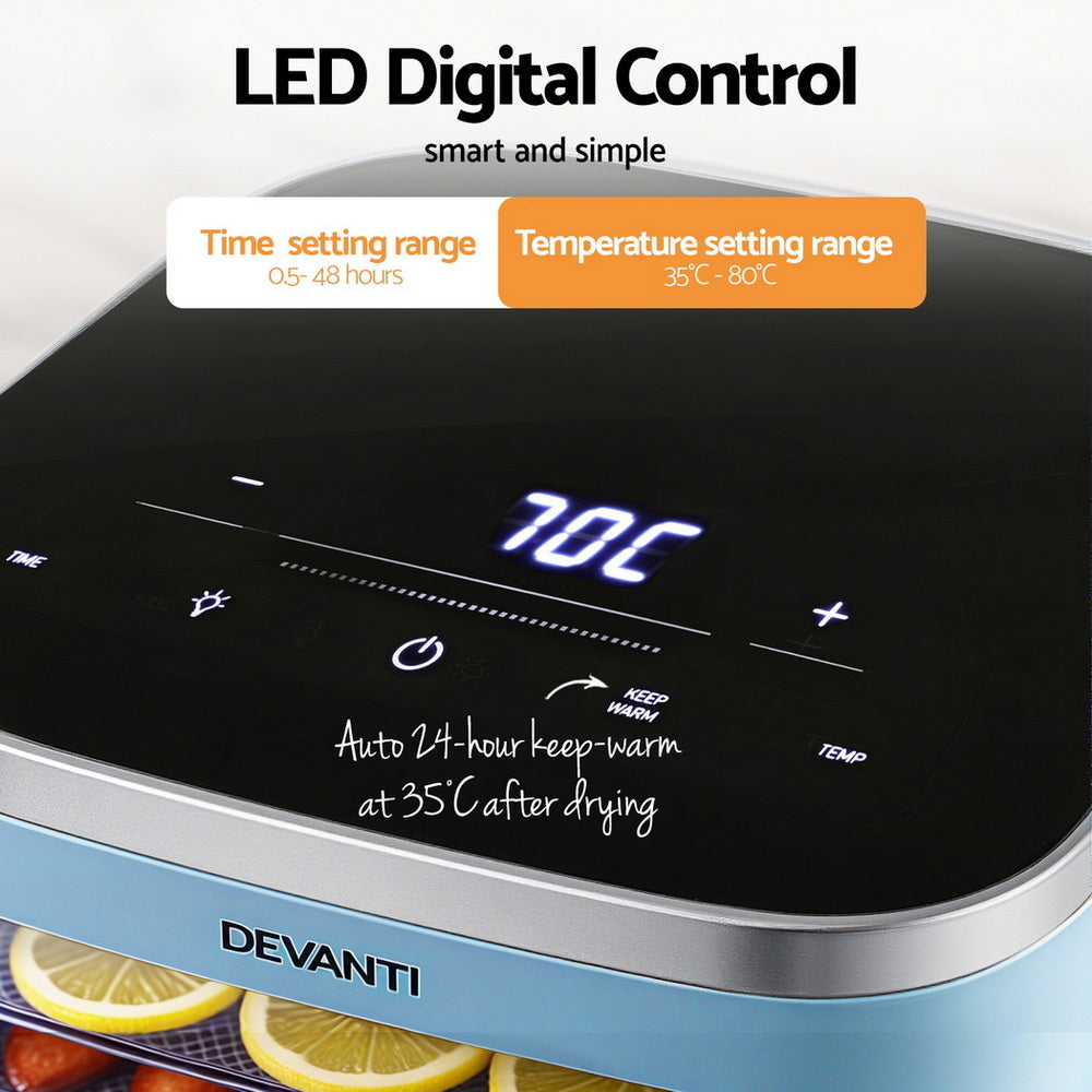 5 Trays Food Dehydrator Mini Fruit Dryer 500W