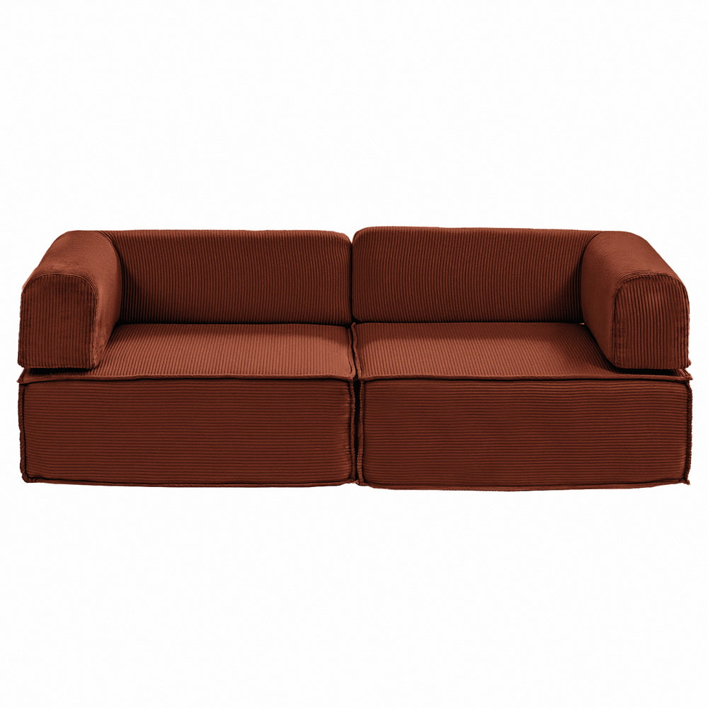 Artiss Convertible Folding Sofa Bed Orange