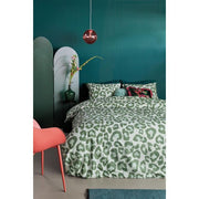Fabrice Cotton Percale Green Quilt Cover Sets by Bedding House Queen