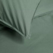 Organic Cotton Basic Green Quilt Cover Sets by Bedding House King