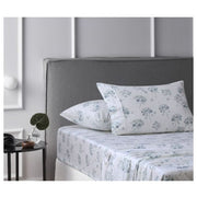 Flower Bunch Cotton Flannelette Light Blue Sheet Set by Accessorize King