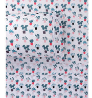 Plant Printed Microfibre Sheet Sets by Happy Kids King Single