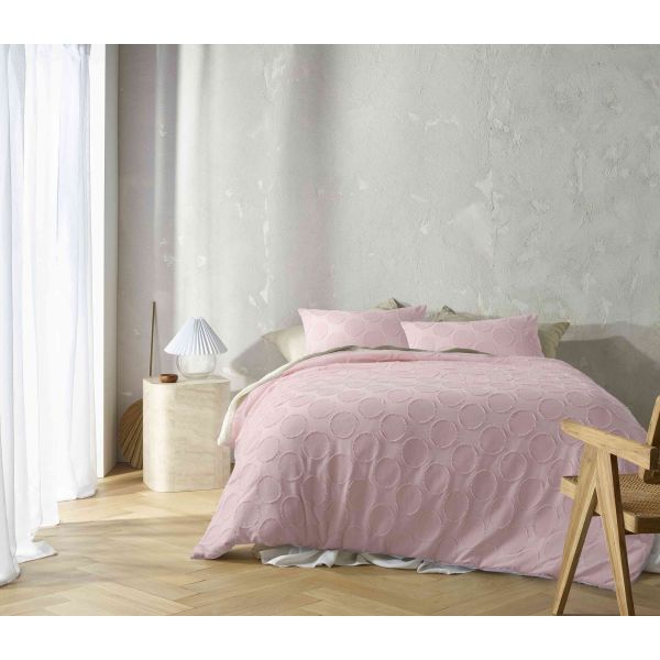 Orion Blush Quilt Cover by Vintage Design Homeware Queen