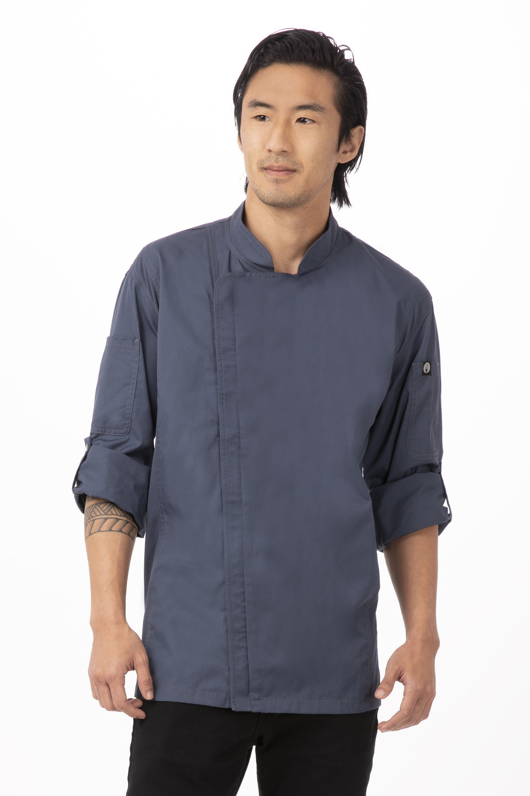 Hartford Men's Blue Zipper 3XL Chef Jacket by Chef Works