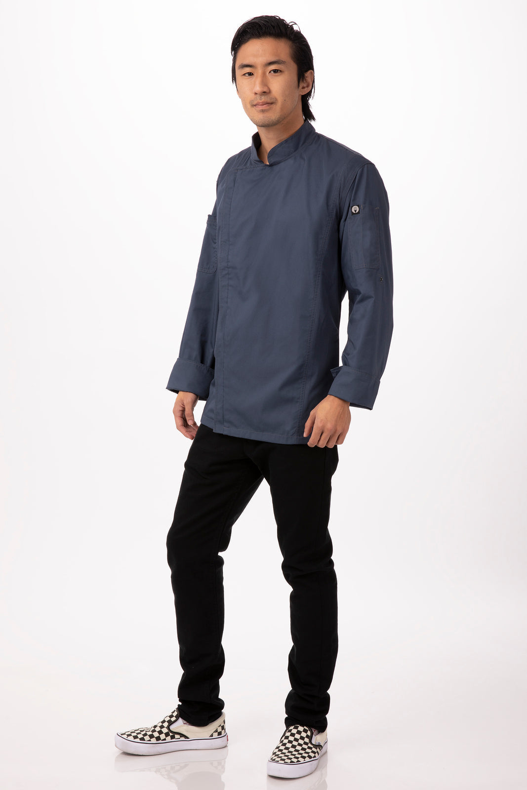 Hartford Men's Blue Zipper 3XL Chef Jacket by Chef Works