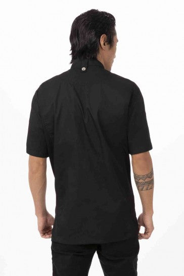Springfield Men's Black Zipper XS Chef Jacket by Chef Works