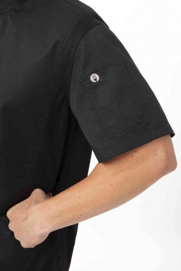 Springfield Men's Black Zipper XS Chef Jacket by Chef Works