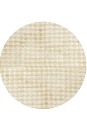 Bubble Natural Round Washable Rug by Rug Culture-100X100CM - ROUND