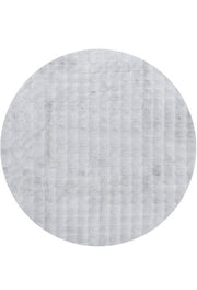 Bubble Silver Round Washable Rug by Rug Culture-100X100CM - ROUND