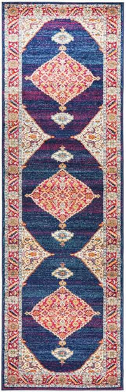 Century 966 Royal Blue Runner by Rug Culture - 80 x 400 cm - RUNNER