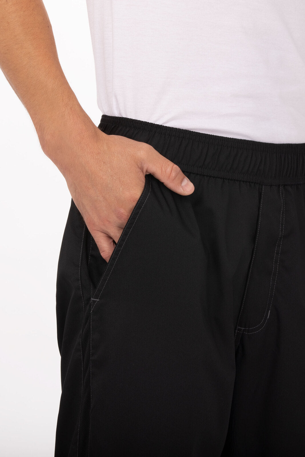 Cool Vent Men's Baggy Black L Chef Pants by Chef Works