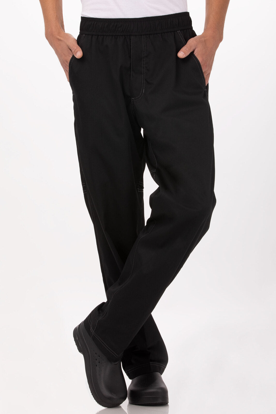 Cool Vent Men's Baggy Black M Chef Pants by Chef Works