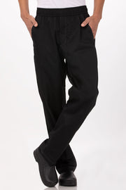 Cool Vent Men's Baggy Black S Chef Pants by Chef Works