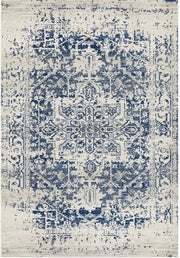 Evoke 253 White Navy by Rug Culture -290X200CM - RECTANGLE