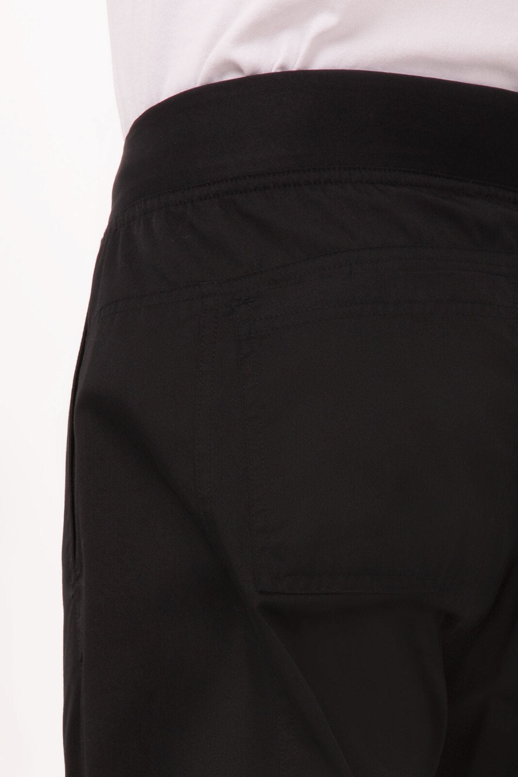 Lightweight Black L Slim Men's Chef Pants by Chef Works