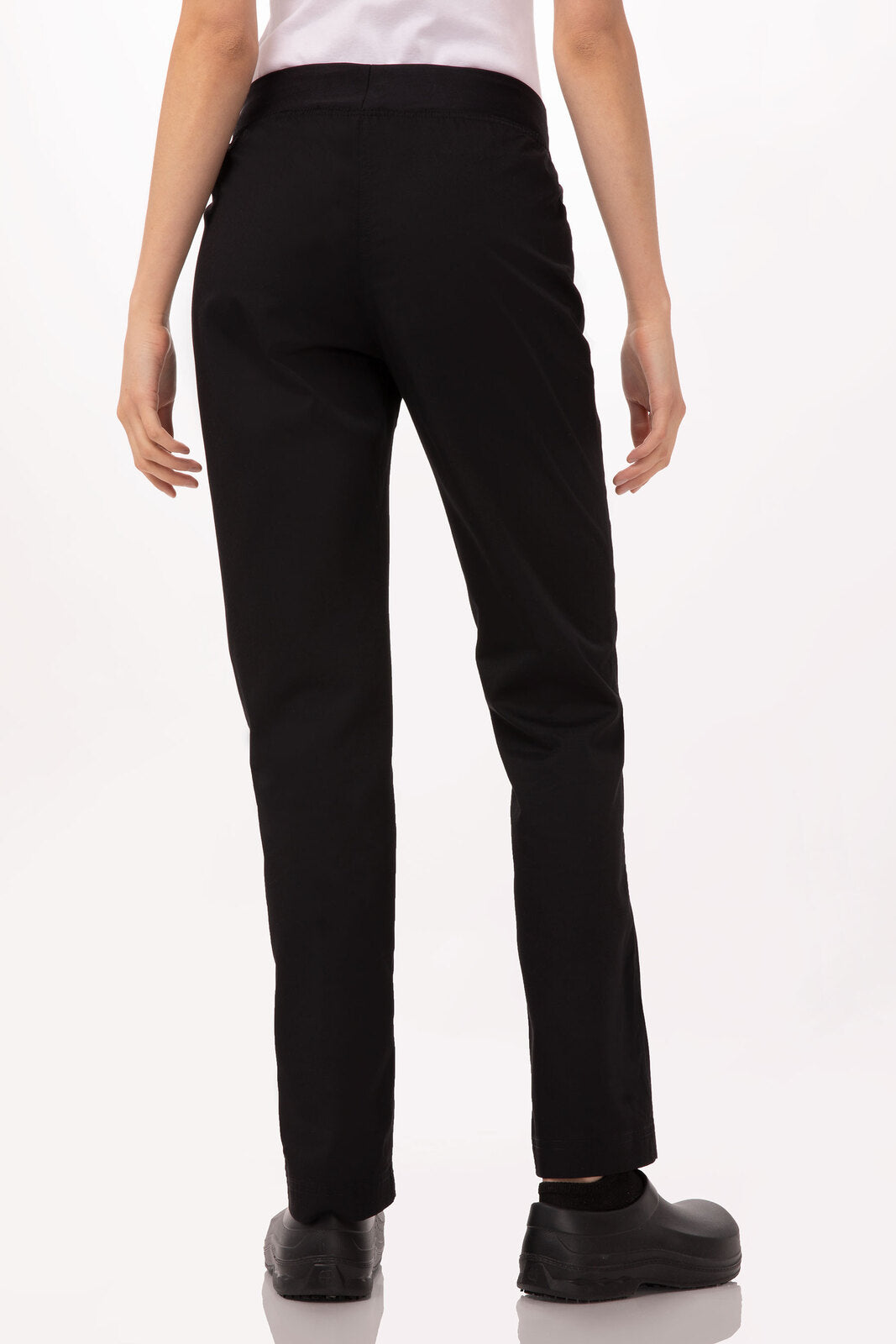 Lightweight Black L Slim Women's Chef Pants by Chef Works
