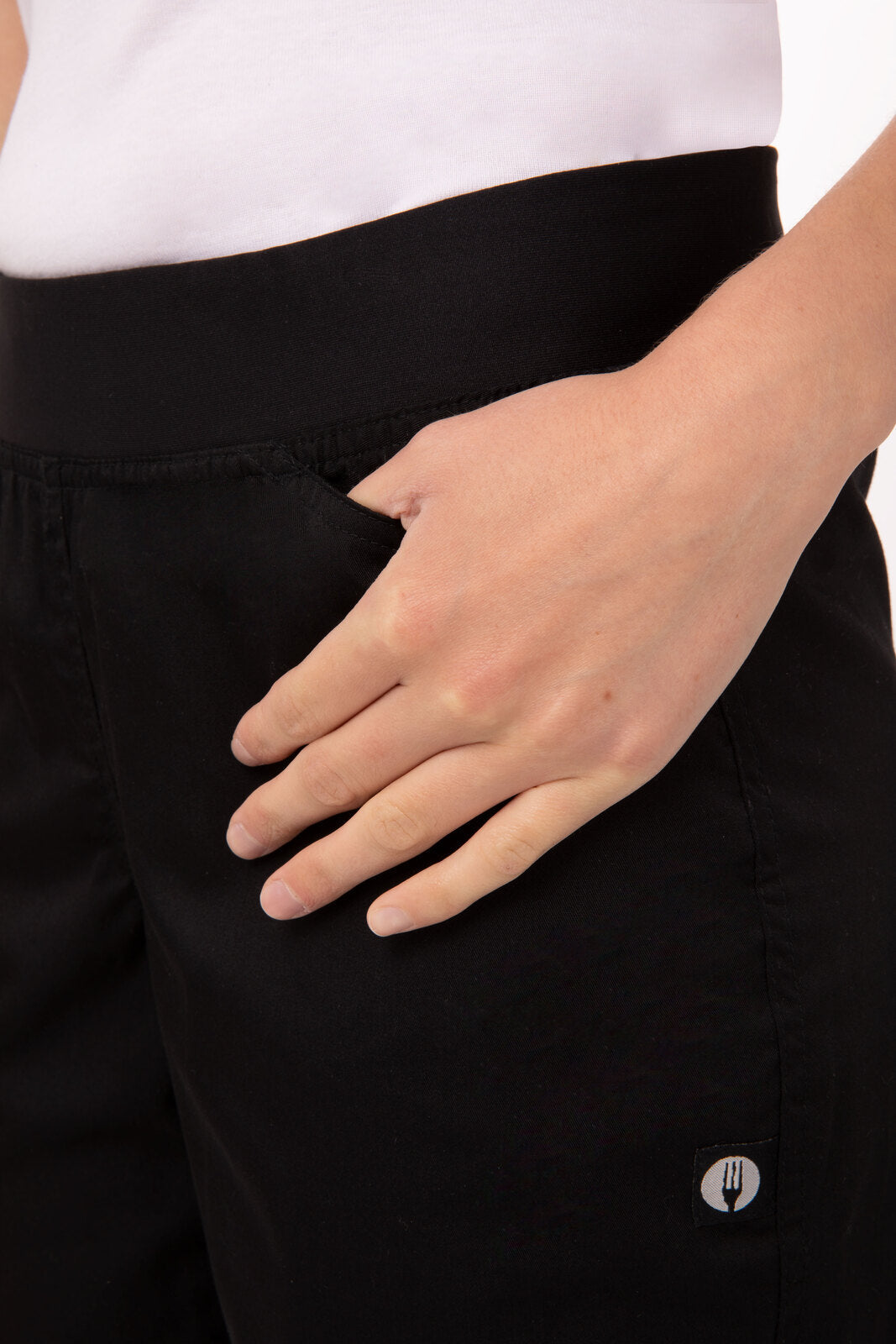 Lightweight Black XXL Slim Women's Chef Pants by Chef Works