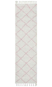 Saffron 22 Pink Runner by Rug Culture - 400X80CM - RUNNER