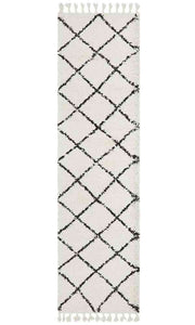 Saffron 22 White Runner by Rug Culture - 400X80CM RUNNER