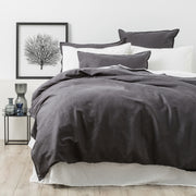 Cavallo Stone Washed 100% Linen Magnet Quilt Cover Set by Renee Taylor King
