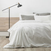 Lorimer 300TC Stone Washed White Quilt Cover Set by Renee Taylor Queen