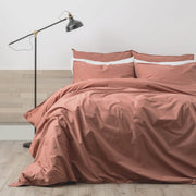 Lorimer 300TC Stone Washed Clay Quilt Cover Set by Renee Taylor King