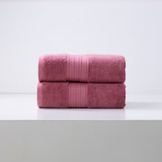 Brentwood 650 GSM Low Twist 2 Pack Rose Bud Bath Sheet by Renee Taylor