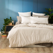 Leo Yarn Dyed Vintage Washed Cotton Quilt Cover Set by Renee Taylor King