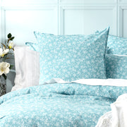 Ditsy Artic European Vintage Washed Printed Cotton Quilt Cover Set by Renee Taylor Double
