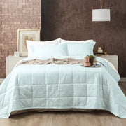 Damask 500 TC Cotton Jacquard Sage Comforter Set by Ddecor Home Queen