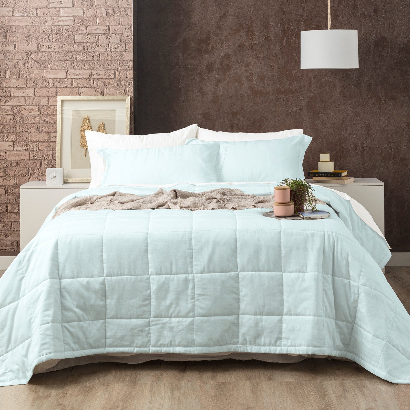 Damask 500 TC Cotton Jacquard Sage Comforter Set by Ddecor Home Queen