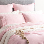 Cavallo Stone Washed 100% French Linen Rose Quilt Cover Set by Renee Taylor King