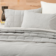 Castlerock Chambray Washed Cotton Quilt Cover Set by Renee Taylor Double