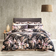 300 TC Grevillea Cotton Reversible Onyx Quilt Cover Sets by Renee Taylor Super King