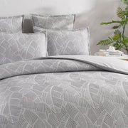 Bengali Jacquard Silver European Pillowcase by Renee Taylor