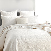 Berlin Jacquard Stone Coverlet Set by Renee Taylor Queen/King