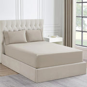 Ddecor Home 1500 Thread count Premium Cotton Blend Sand Queen Combo Set by Ddecor Home