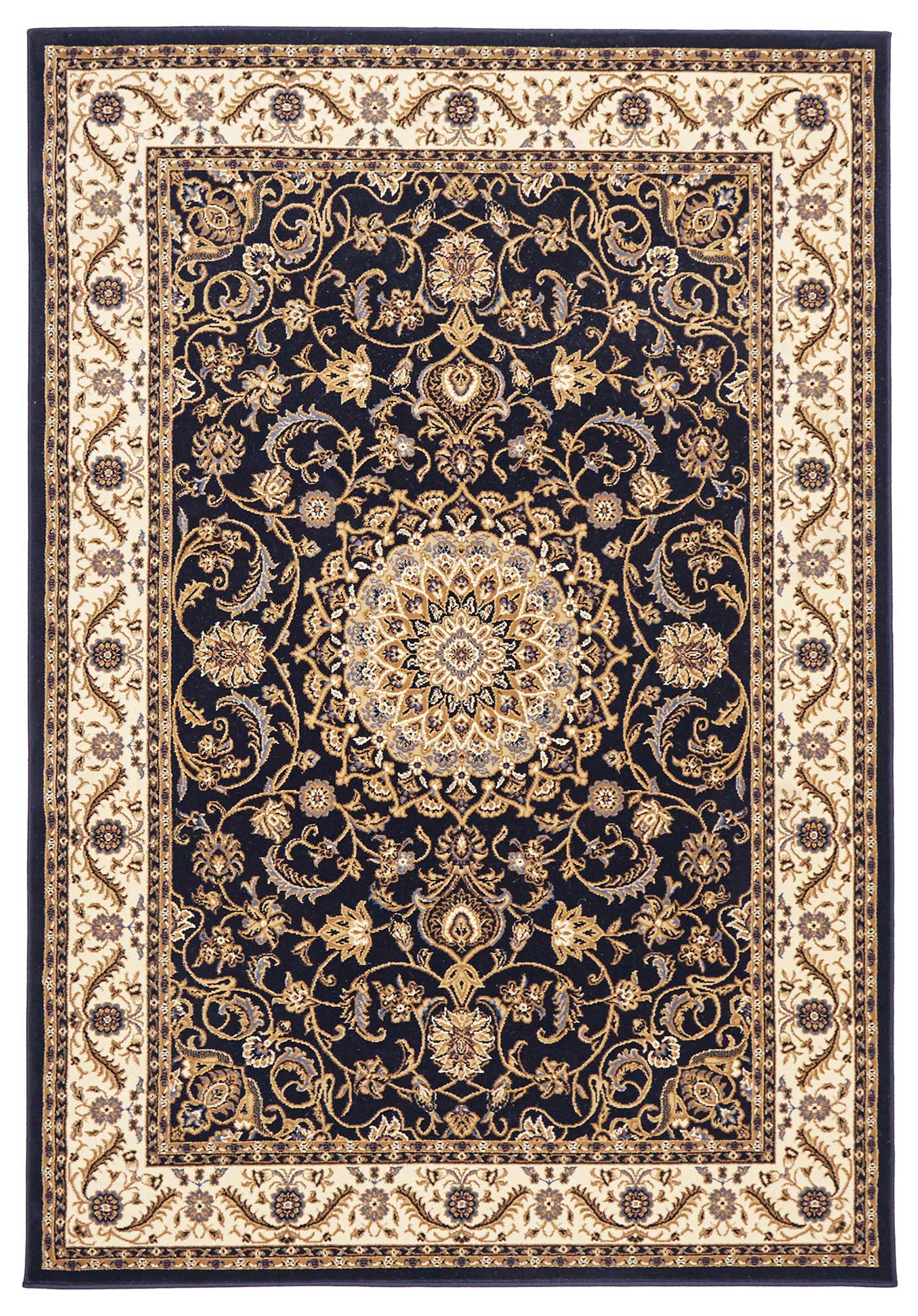 Sydney 9 Navy Ivory Runner Rug by Rug Culture - 400X80CM - RUNNER