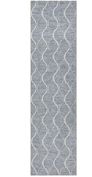 Terrace 5501 Blue Runner by Rug Culture-400X80CM - RUNNER