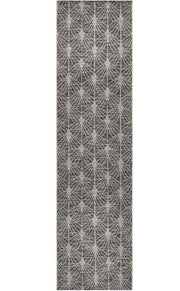Terrace 5502 Black Runner by Rug Culture-300X80CM - RUNNER