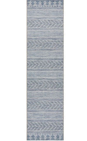 Terrace 5505 Blue Runner by Rug Culture-400X80CM - RUNNER