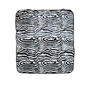 Animal Skin Pattern Faux Mink Blanket Queen Zebra