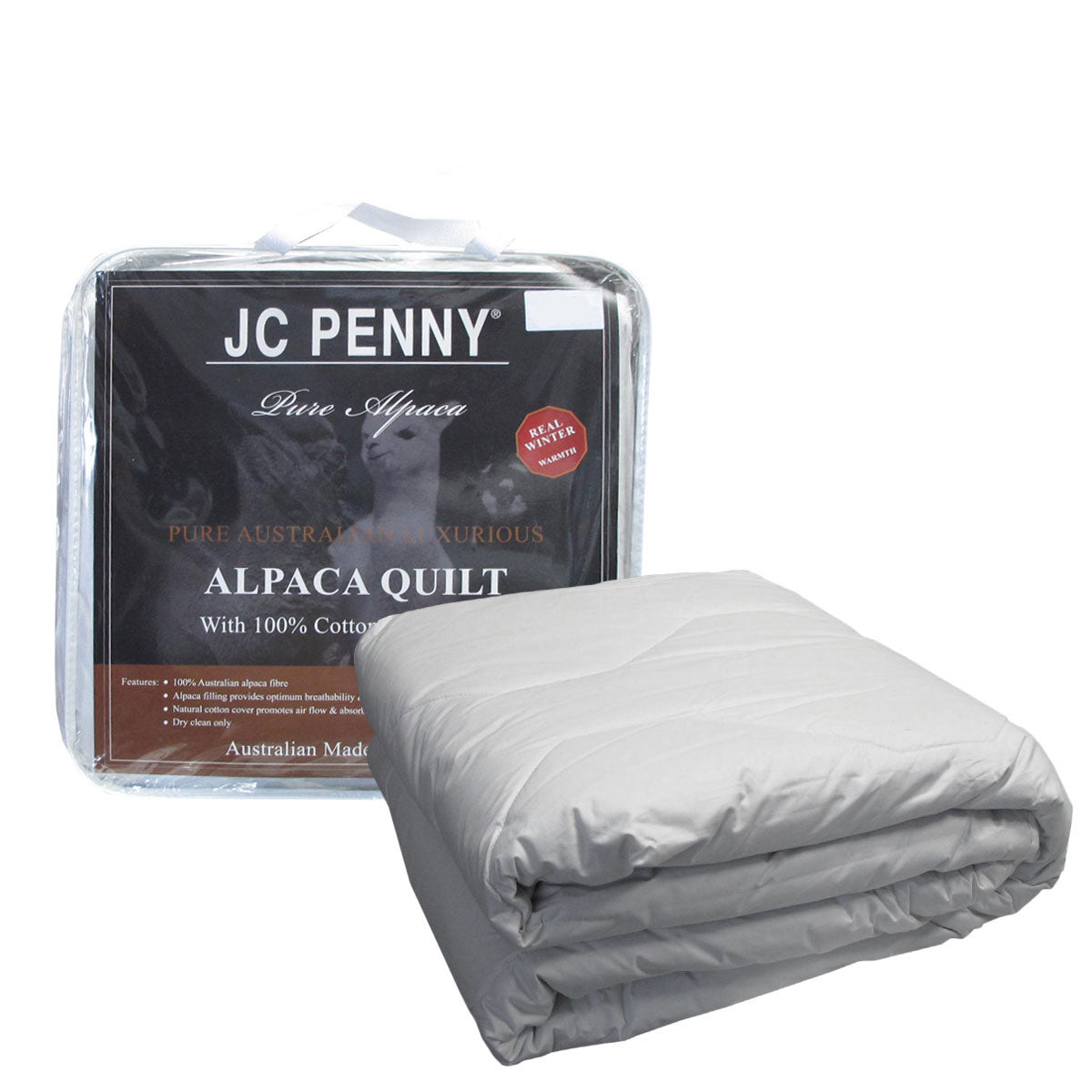 500GSM Alpaca Quilt with Cotton Japara Cover - Queen