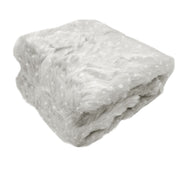 Ariana Long Fleece Faux Fur Throw Rug Silver Dot