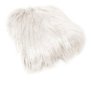 Mia Luxury Long Hair Faux Fur Throw Rug 127 x 152 cm Ivory