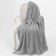 Bambury Microplush Throw Rug Silver