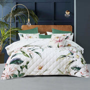 Bianca Indi White Polyester Coverlet Set Queen/King