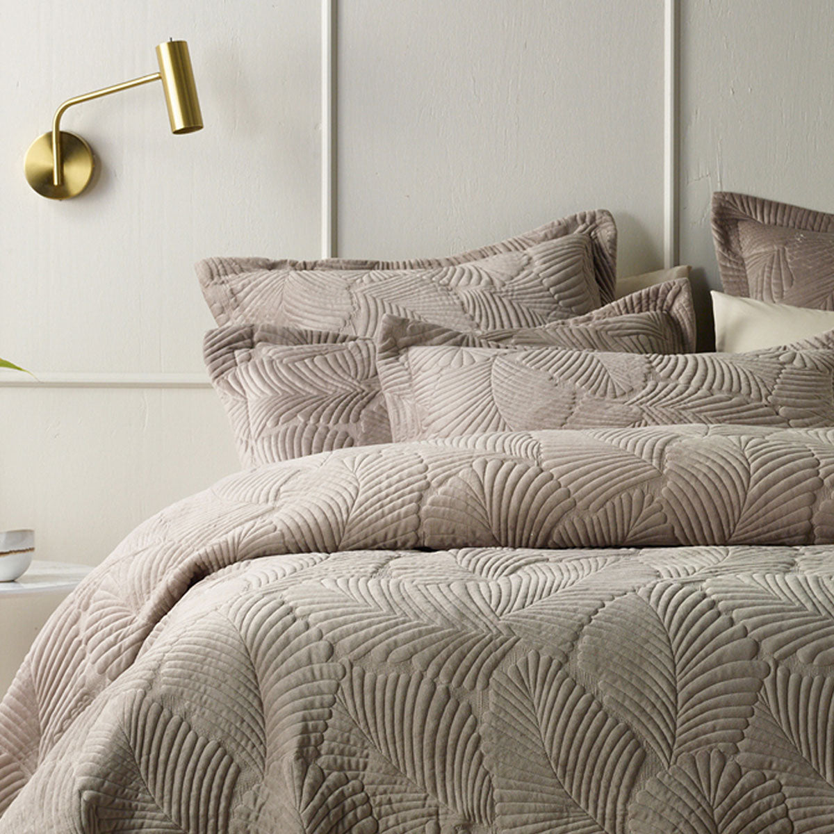 Kairo Taupe Coverlet Set Single/Double