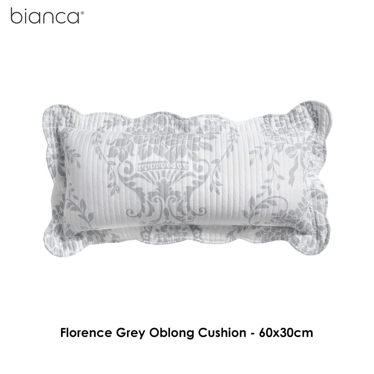 Florence Grey Oblong Cushion